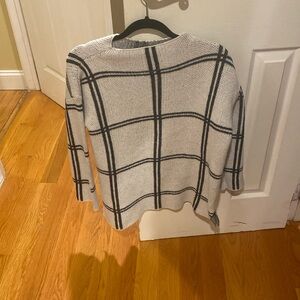 Black and white sweater